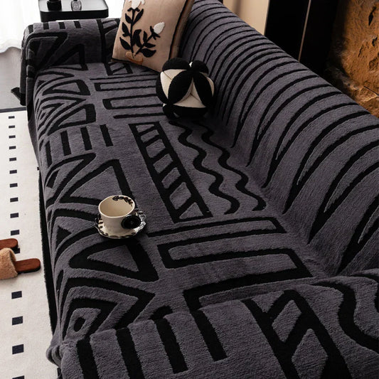 luxuriöser, rutschfester Sofaschoner im böhmischen Stil
