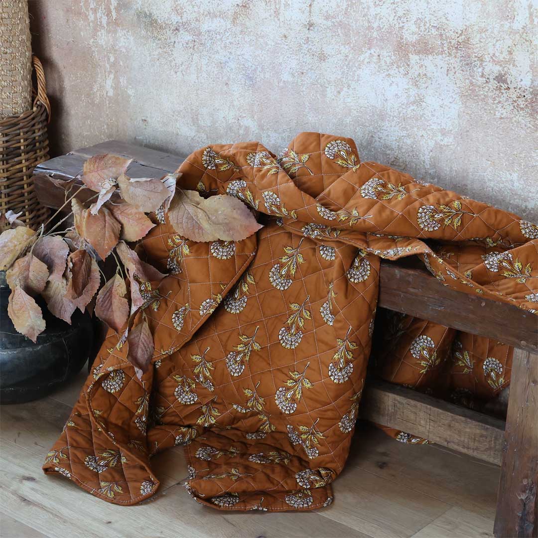 Chic Antique - Quilt mit Blumenmuster  130x180 cm