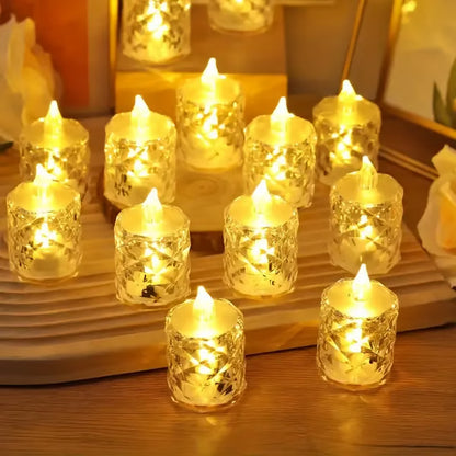 Kristall-Kerzenlicht ohne Flamme