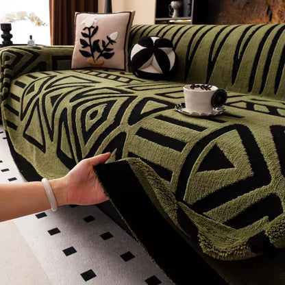 luxuriöser, rutschfester Sofaschoner im böhmischen Stil