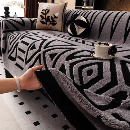 luxuriöser, rutschfester Sofaschoner im böhmischen Stil